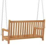 vidaXL Hojdačka masívne tíkové drevo 114x60x64 cm – Obrázok 4