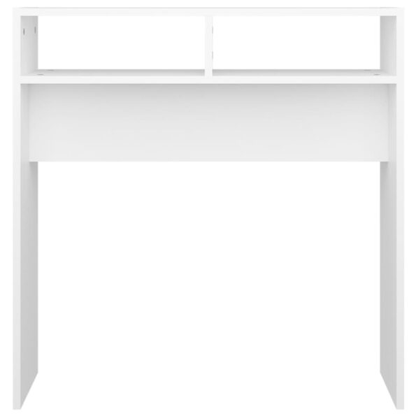 vidaXL Konzolový stolík biely 78x30x80 cm drevotrieska – Obrázok 5