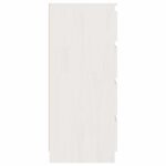 vidaXL Bočná skrinka biela 60x36x84 cm borovicový masív – Obrázok 7