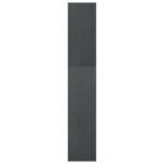 vidaXL Knižnica/deliaca stena sivá 40x30x167,5 cm masívna borovica – Obrázok 7