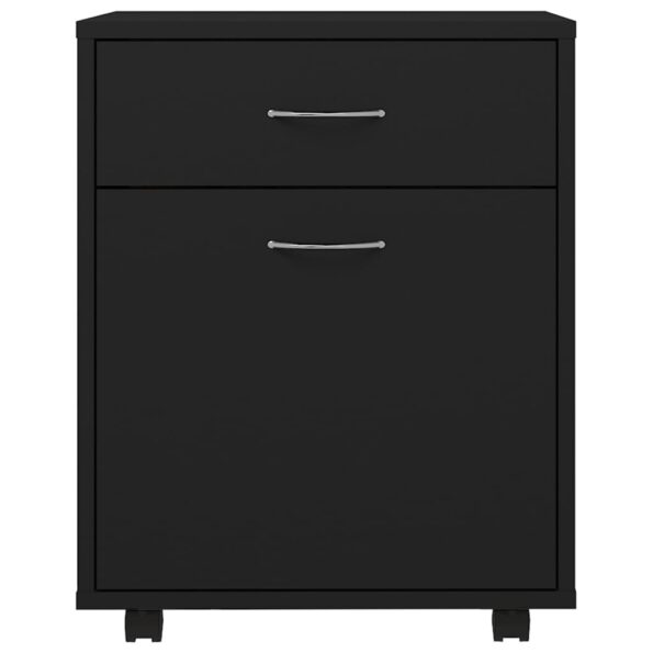 VXL8720286609798_g_en_hd_3.jpg vidaXL Skrinka na kolieskach lesklá čierna 45x38x54 cm drevotrieska – Obrázok 5