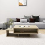vidaXL Konferenčný stolík, dub sonoma 105x55x32 cm, kompozitné drevo – Obrázok 3