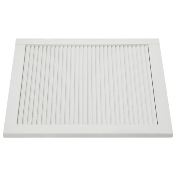 vidaXL Lamelové dvierka na skrinku 2 ks, biele 61,5x59,4 cm, borovica – Obrázok 5