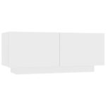 vidaXL Nočný stolík biely 100x35x40 cm drevotrieska – Obrázok 2