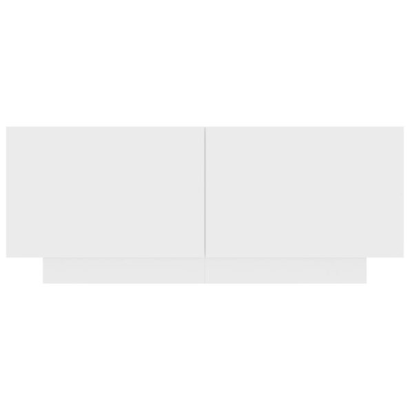 vidaXL Nočný stolík biely 100x35x40 cm drevotrieska – Obrázok 5