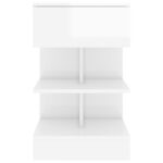 vidaXL Nočné stolíky 2 ks lesklé biele 40x35x65 cm – Obrázok 6