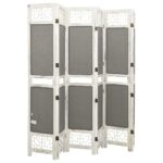 vidaXL 6-panelový paraván sivý 210x165 cm látkový – Obrázok 4