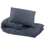vidaXL Súprava obliečok na paplón antracit 135x200cm ľahké mikrovlákno – Obrázok 6