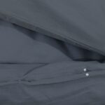 vidaXL Súprava obliečok na paplón antracit 135x200cm ľahké mikrovlákno – Obrázok 8