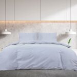 vidaXL Súprava obliečok na paplón sivá 200x200 cm ľahké mikrovlákno – Obrázok 3