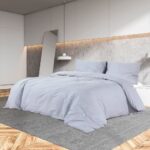 vidaXL Súprava obliečok sivá 260x240 cm ľahké mikrovlákno