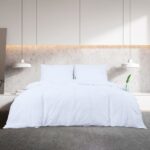 vidaXL Súprava obliečok biela 220x240 cm ľahké mikrovlákno – Obrázok 3