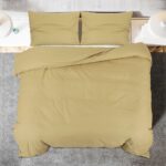 vidaXL Súprava obliečok na paplón sivohnedá 135x200 cm bavlna – Obrázok 5