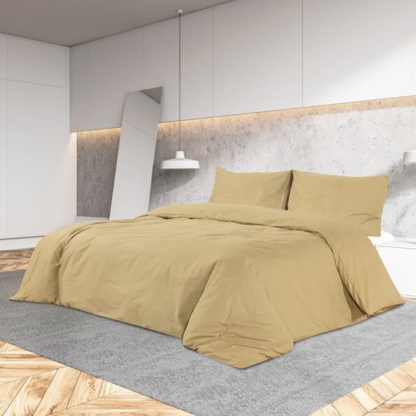 VXL8720286657553_m_en_hd_1.jpg vidaXL Súprava obliečok na paplón sivohnedá 135x200 cm bavlna – Obrázok 1
