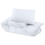vidaXL Súprava obliečok biela 200x220 cm bavlna – Obrázok 6