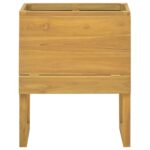 vidaXL Kúpeľňová skrinka 60x45x75 cm masívne tíkové drevo – Obrázok 3