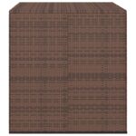 vidaXL Záhradný úložný box z polyratanu 100x97,5x104 cm hnedý – Obrázok 2