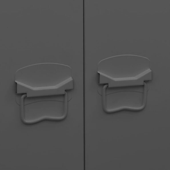 vidaXL Industriálna skriňa antracitová 90x50x180 cm kovová – Obrázok 9