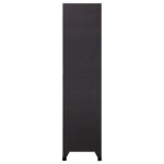 vidaXL Uzamykacia skriňa antracitová a biela 90x45x180 cm oceľová – Obrázok 4