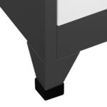 vidaXL Uzamykacia skriňa antracitová a biela 90x45x180 cm oceľová – Obrázok 7