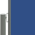 vidaXL Zaťahovacia bočná markíza modrá 200x1000 cm – Obrázok 3