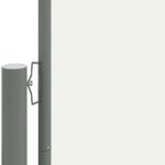vidaXL Zaťahovacia bočná markíza krémová 140x1200 cm – Obrázok 2