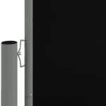 vidaXL Zaťahovacia bočná markíza čierna 200x1200 cm – Obrázok 3