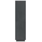 vidaXL Knižnica/deliaca stena sivá 60x35x135 cm masívna borovica – Obrázok 7