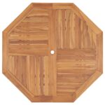 vidaXL Záhradný jedálenský stôl 110x110x75 cm tíkový masív – Obrázok 4