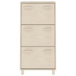 vidaXL Skrinka na topánky HAMAR, medovo hnedá 59,5x35x117 cm, borovica – Obrázok 5