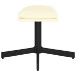 vidaXL Podnožka krémová 60x60x36 cm umelá koža – Obrázok 4