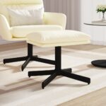 vidaXL Podnožka krémová 60x60x36 cm umelá koža