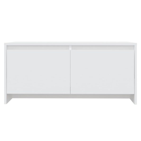 vidaXL Konferenčný stolík biely 90x50x41,5 cm drevotrieska – Obrázok 5