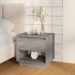 vidaXL Nočné stolíky 2 ks, sivá sonoma 45x34x44 cm, kompozitné drevo – Obrázok 3
