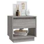 vidaXL Nočné stolíky 2 ks, sivá sonoma 45x34x44 cm, kompozitné drevo – Obrázok 4