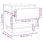 vidaXL Nočné stolíky 2 ks, sivá sonoma 45x34x44 cm, kompozitné drevo – Obrázok 9