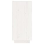 vidaXL Komoda, biela 60x34x75 cm, borovicový masív – Obrázok 7