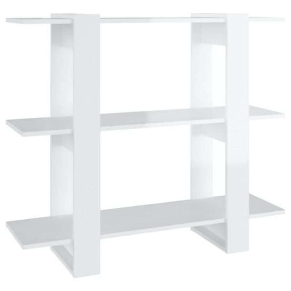 VXL8720286842652_a_en_hd_1.jpg vidaXL Knižnica/deliaca stena lesklá biela 100x30x87 cm – Obrázok 2
