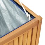 vidaXL Záhradný box 200x50x55 cm, tíkový masív – Obrázok 7