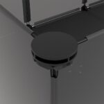 vidaXL Klietka pre malé zvieratá čierna 144x74x46,5 cm PP a oceľ – Obrázok 5