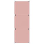 vidaXL Úložná skrinka v tvare kociek pre deti so 6 kockami ružová PP – Obrázok 4