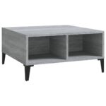 vidaXL Konferenčný stolík, sivá sonoma 60x60x30 cm, kompozitné drevo – Obrázok 2