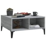 vidaXL Konferenčný stolík, sivá sonoma 60x60x30 cm, kompozitné drevo – Obrázok 3