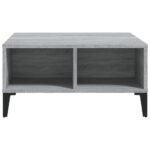 vidaXL Konferenčný stolík, sivá sonoma 60x60x30 cm, kompozitné drevo – Obrázok 4