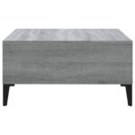 vidaXL Konferenčný stolík, sivá sonoma 60x60x30 cm, kompozitné drevo – Obrázok 5