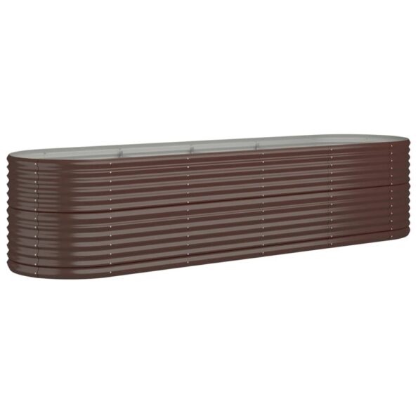 VXL8720286856635_a_en_hd_1.jpg vidaXL Vyvýšený záhradný záhon práškovaná oceľ 296x80x68 cm hnedý – Obrázok 2