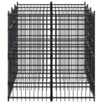 vidaXL Vonkajší koterec pre psov oceľový 5,53 m² – Obrázok 3