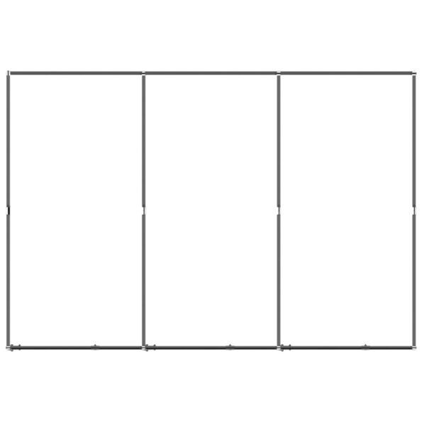 vidaXL Vonkajší koterec pre psov oceľový 5,53 m² – Obrázok 4