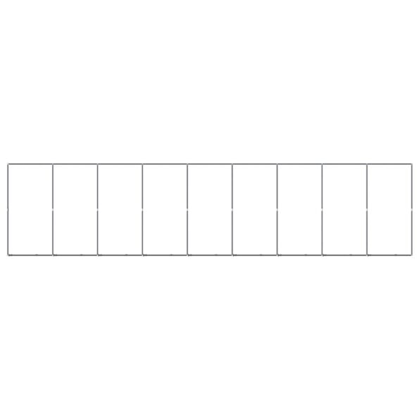 vidaXL Vonkajší koterec pre psov oceľový 16,59 m² – Obrázok 4