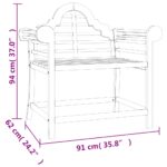 vidaXL Záhradné stoličky 2 ks 91x62x94 cm tíkové masívne drevo – Obrázok 7